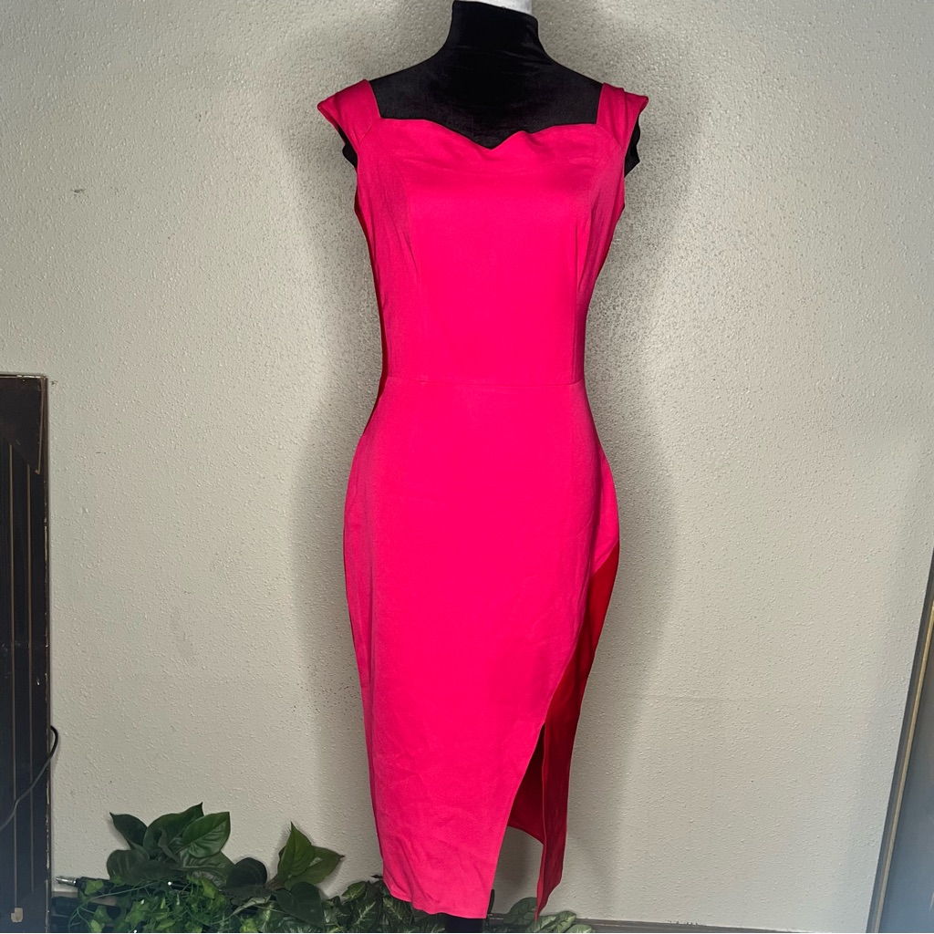 Myra Pink & Red Dress Sz 10